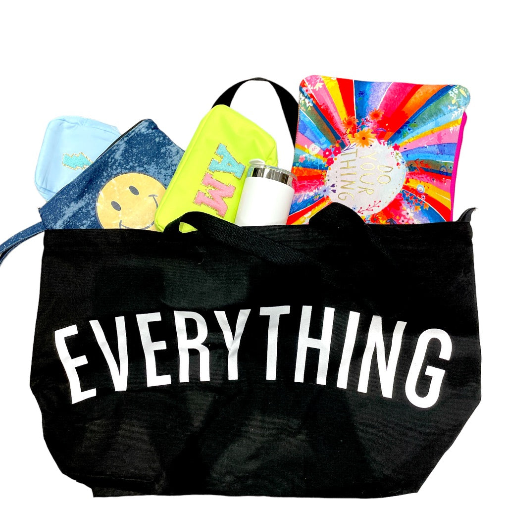 Everything Large Canvas Tote