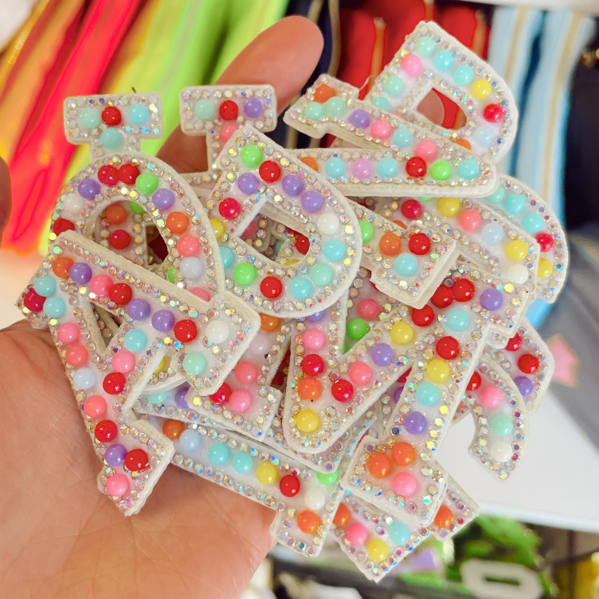 Initial Multicolor Sticker Patches